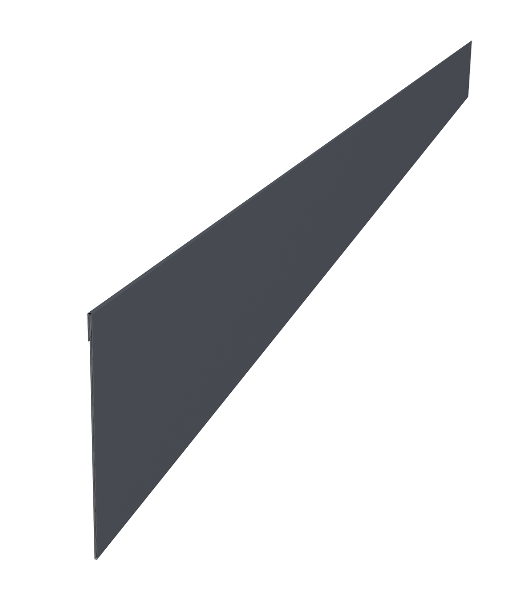 Ламель забора жалюзи Palermo 0,5 Atlas X с пленкой RAL 7024 мокрый асфальт