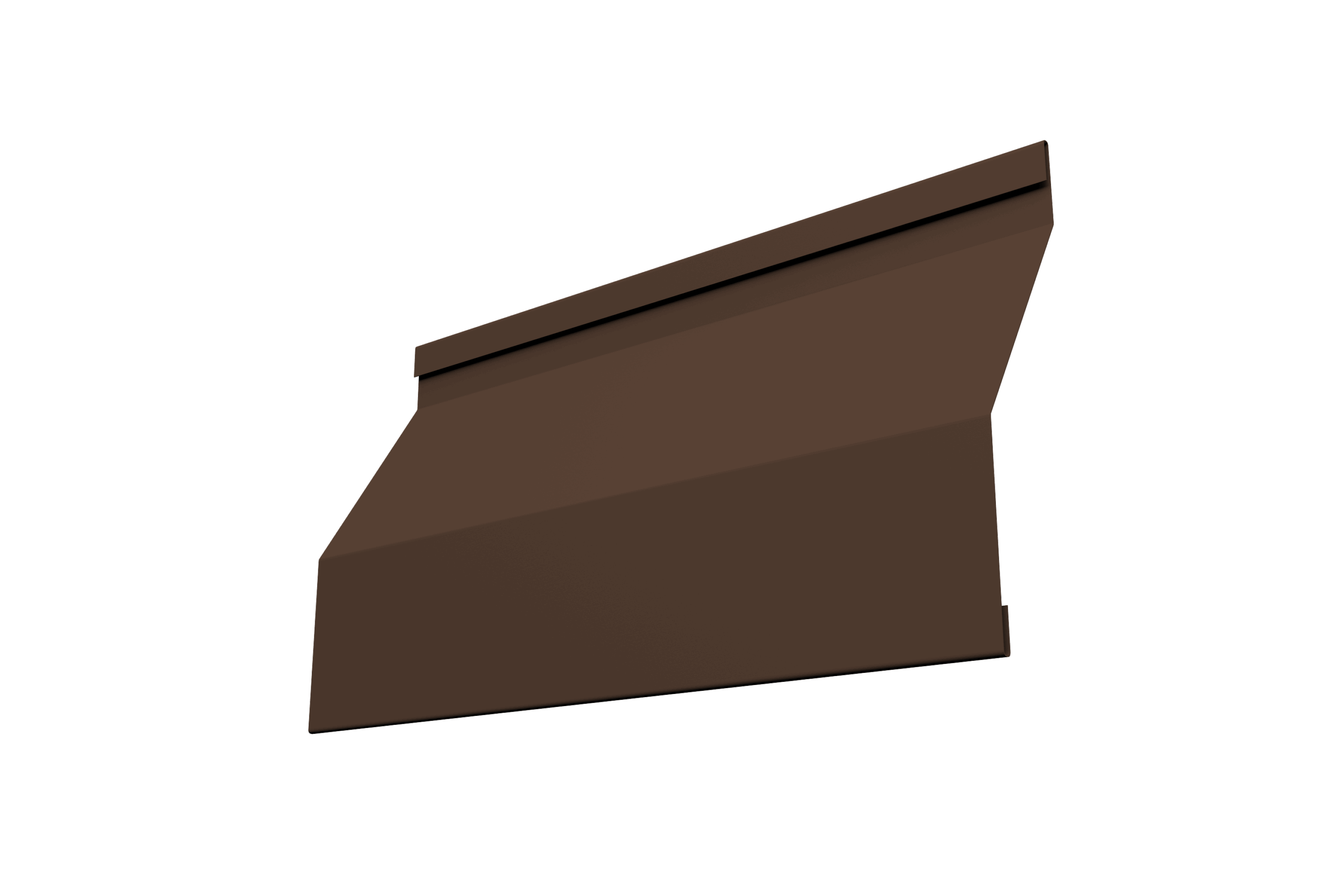 Ламель забора жалюзи Milan Slim 0,5 Atlas X с пленкой RAL 8017 шоколад