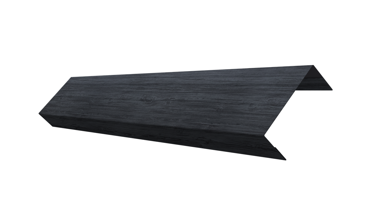 Ламель лицевая 50 забора жалюзи Texas 0,45 Print Premium с пленкой Grey Wood TwinColor