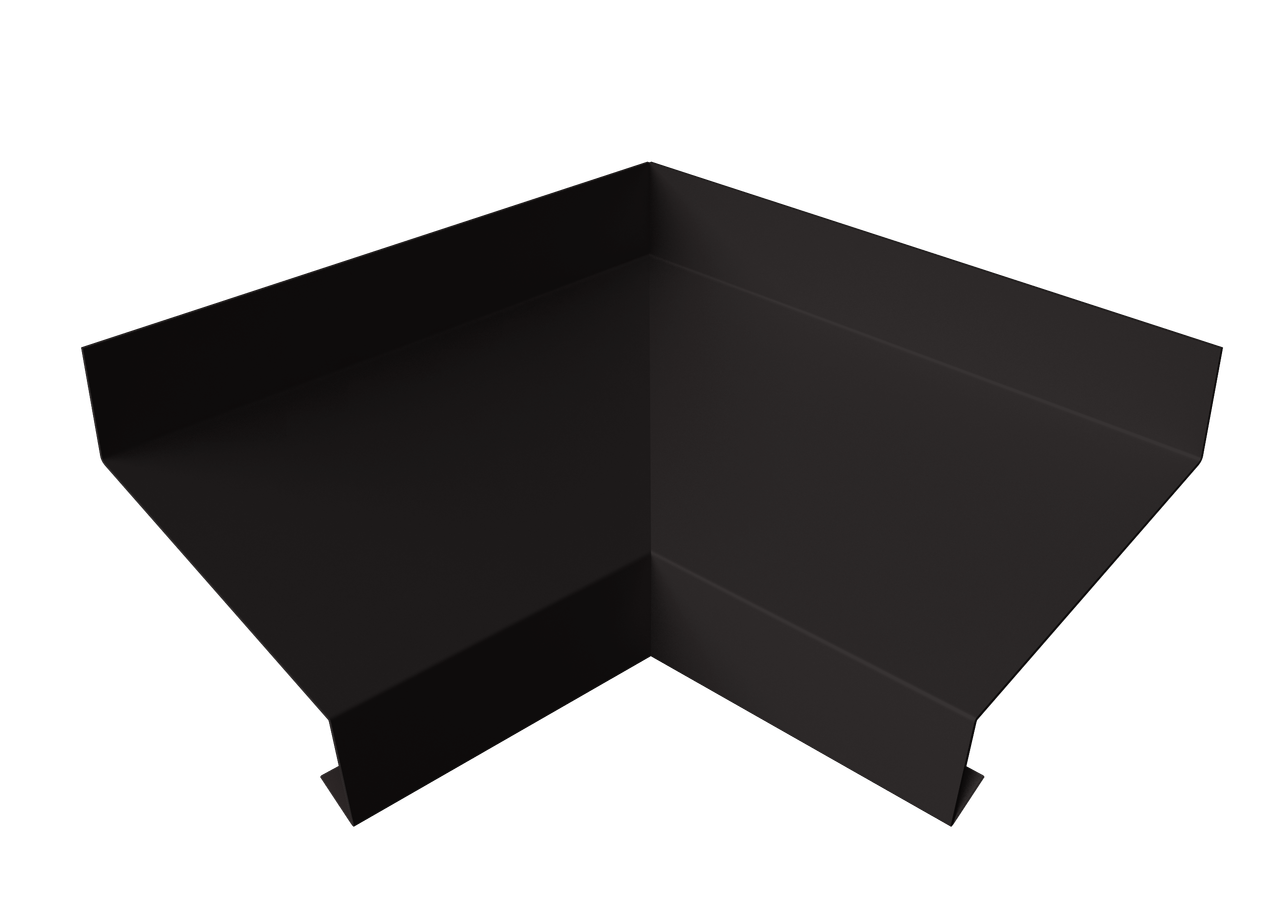 Угол отлива внутренний 50 0,45 Drap-double TX с пленкой RR 32 темно-коричневый