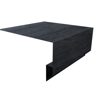 Планка околооконная сложная Экобрус Grand Line 200х75х25 0,45 Print Premium Grey Wood TwinColor (3м)