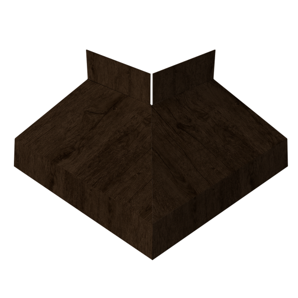 Угол отлива внешний 50 0,45 Print-Double Elite с пленкой Antique Wood