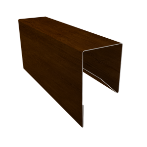 Планка П-образная заборная 17 0,45 Print-Double Premium Golden Wood Intense F (2,5м)
