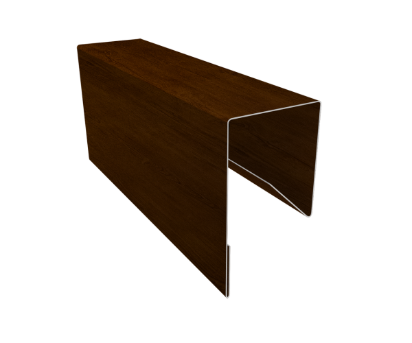 Планка П-образная заборная 17 0,45 Print-Double Premium Golden Wood Intense F (2,5м)
