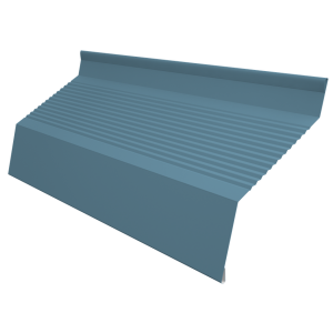 Ламель забора жалюзи Milan new gofr 0,45 Drap TX с пленкой RAL 5024 пастельно-синий