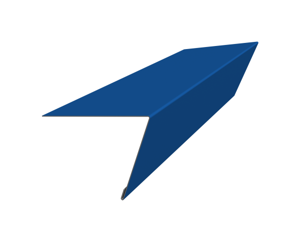 Планка капельник обратный 105х80 Фартук S16 0,4 PE с пленкой RAL 5005 сигнальный синий (3м)