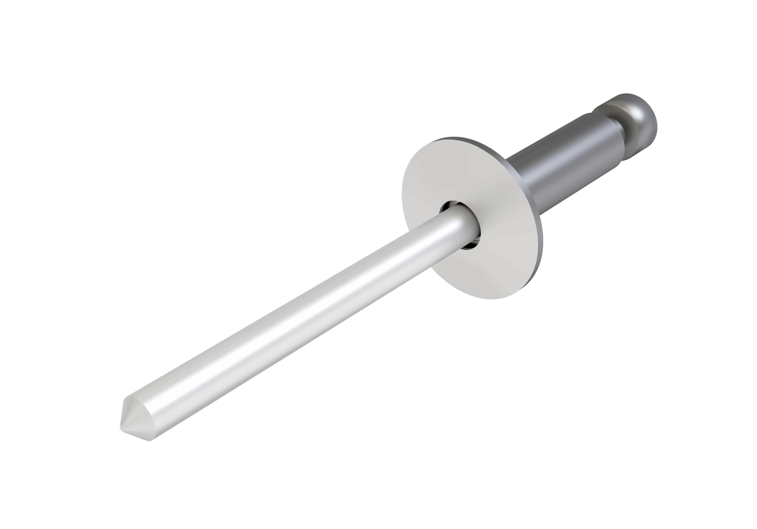 Заклёпка вытяжная Daxmer 3,2х8 (1000шт) нерж/нерж RAL 9003