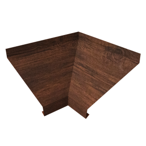 Угол отлива внутренний 150 0,45 Print Premium с пленкой Cherry Wood Dark FTC
