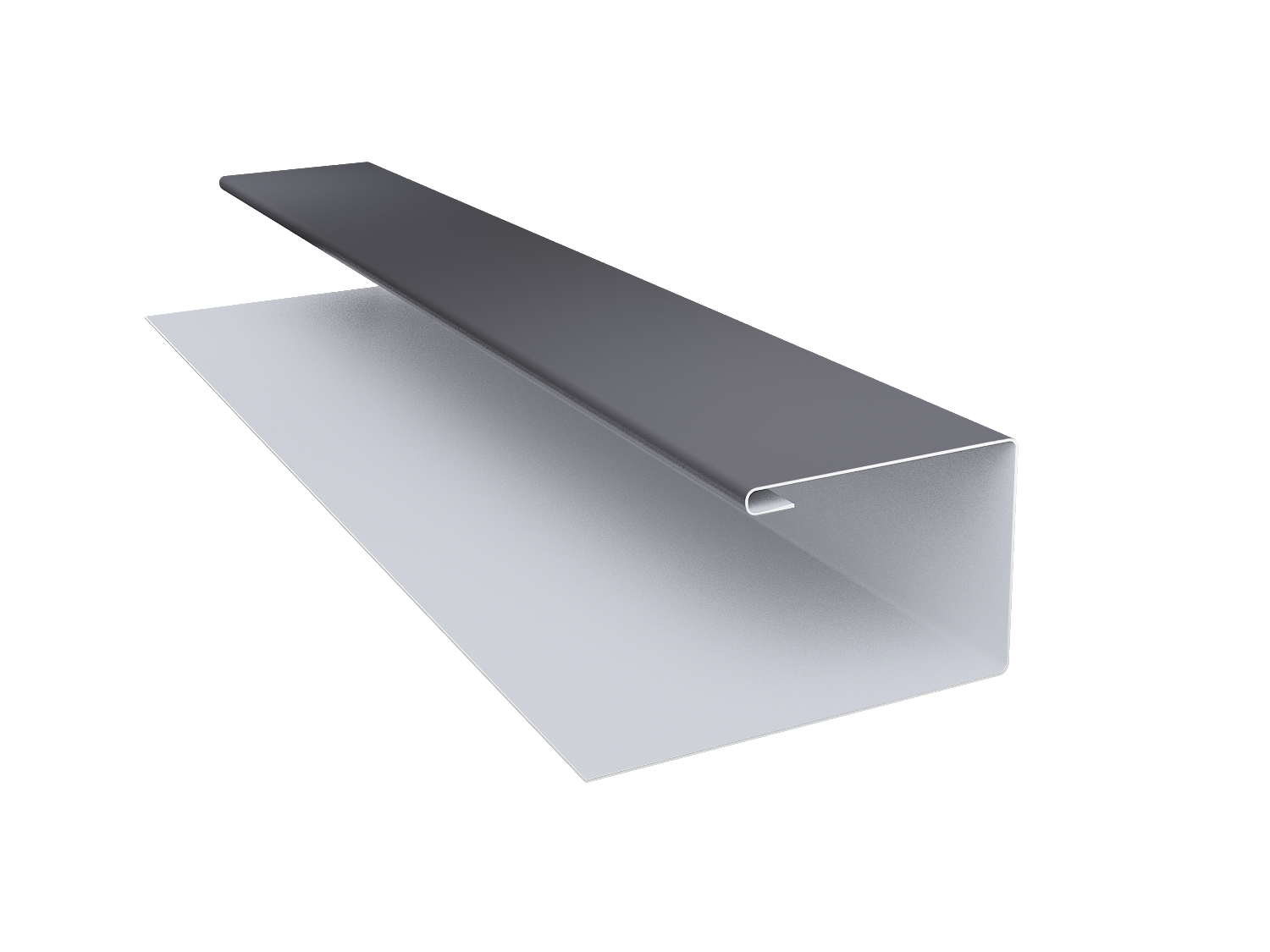 Планка П-образная Блок-Хаус new Grand Line 0,5 PE с пленкой RAL 7004 сигнальный серый (2м)