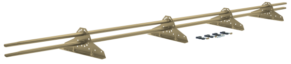 Снегозадержатель NEW трубчатый Grand Line RAL 1014 3м