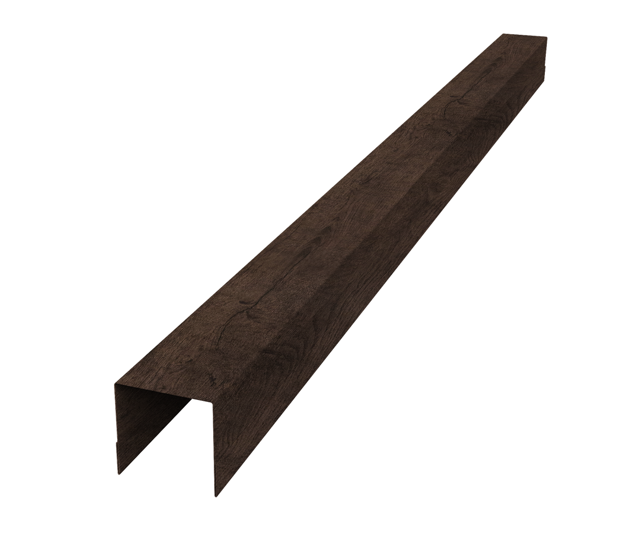 Планка вертикальная обратная для горизонтального монтажа штакетника 0,45 Print-Double Elite Antique Wood (3м)