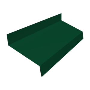 Отлив простой 70 0,4 PE с пленкой RAL 6005 зеленый мох (3м)