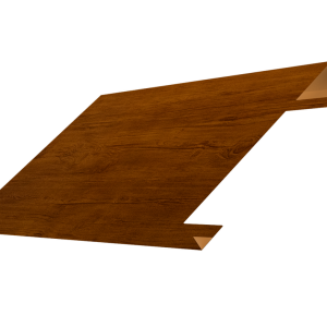 Ламель лицевая 150 забора жалюзи Texas 0,45 Print Premium с пленкой Golden Wood Intense FTC