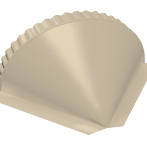 Заглушка малая конусная 0,45 PE RAL 1015 светлая слоновая кость