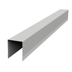 Планка опорная составная внутренняя для забора жалюзи Palermo 0,45 Drap TX RAL 7047 телегрей 4 (3м)