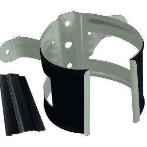 Кронштейн трубы на дерево Optima Matt 90мм RAL 9005