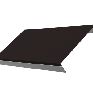 Ламель обратная 150 забора жалюзи Texas 0,5 PurPro с пленкой RAL 9005 черный