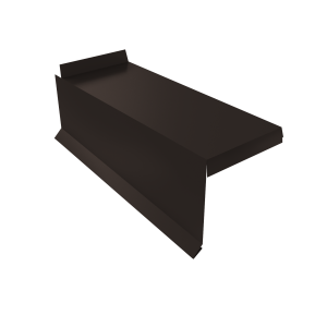 Планка торцевая сегментная Квадро профи Левая 0,45 Drap TR RR 32 темно-коричневый