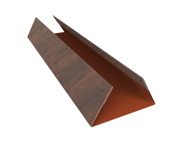 Планка стыковочная составная нижняя 0,45 Print Premium Cherry Wood Dark FTC (3м)