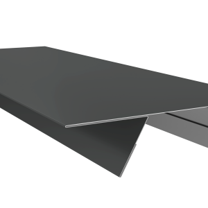 Планка стыковочная составная верхняя 0,5 Satin с пленкой RAL 7016 антрацитово-серый (2м)