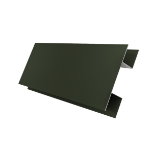 Планка H-образная Блок-Хаус new Grand Line 0,5 Satin Matt TX RAL 6020 хромовая зелень (2м)