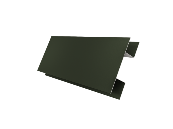 Планка H-образная Блок-Хаус new Grand Line 0,5 Satin Matt TX RAL 6020 хромовая зелень (2м)