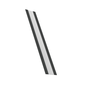 Крепежная планка жалюзи Milan, Milan Slim, Tokyo 0,45 Drap TR RAL 7016 антрацитово-серый (2м)