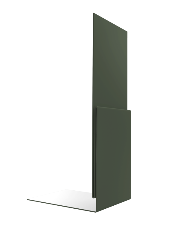 Планка приемная оконная 0,5 Satin Matt TX RAL 6020 хромовая зелень (2м)