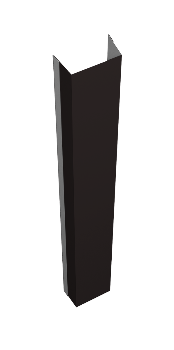 Крепежная планка нижняя Texas 0,5 Satin Matt RAL 9005 черный (1,8м)