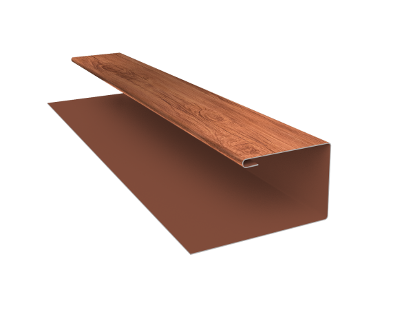 Планка П-образная Экобрус Grand Line 0,45 Print Premium Rowan Wood Intense FTC (3м)