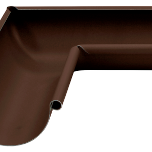 Угол желоба внутренний Optima Matt 90 гр 125мм RAL 8017