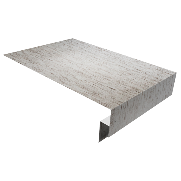 Планка околооконная сложная 250х50х12 (j-фаска) 0,45 Print Elite Snow Wood TwinColor (2м)