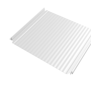 Кликфальц Double Pro Gofr Grand Line 0,45 Drap TX с пленкой на замках RAL 9003 сигнальный белый