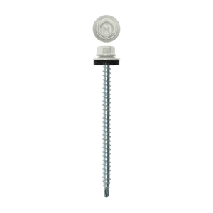 Саморез кровельный Daxmer 4,8х70 (100шт) сверло №1 RAL 9002