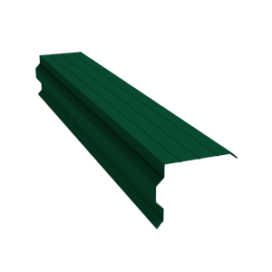 Планка торцевая фигурная 90х110 0,4 PE с пленкой RAL 6005 зеленый мох (2м)