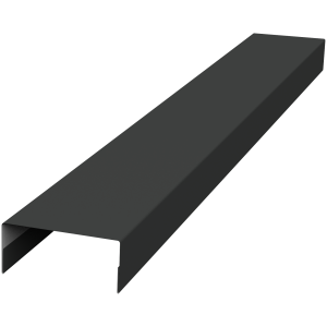 Крышка 30х20 жалюзи Texas 0,5 GreenCoat Pural BT, matt RR2H3 (RAL 7016 антрацитово-серый) (2,5м)