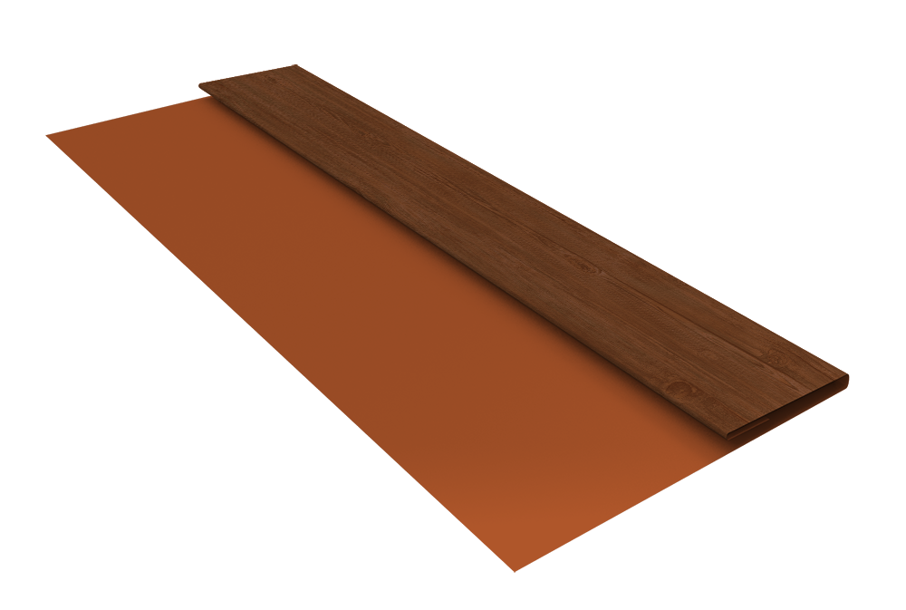 Планка стартовая Блок-Хаус new Grand Line 0,45 Print Premium Rowan Wood Intense FTC (2м)