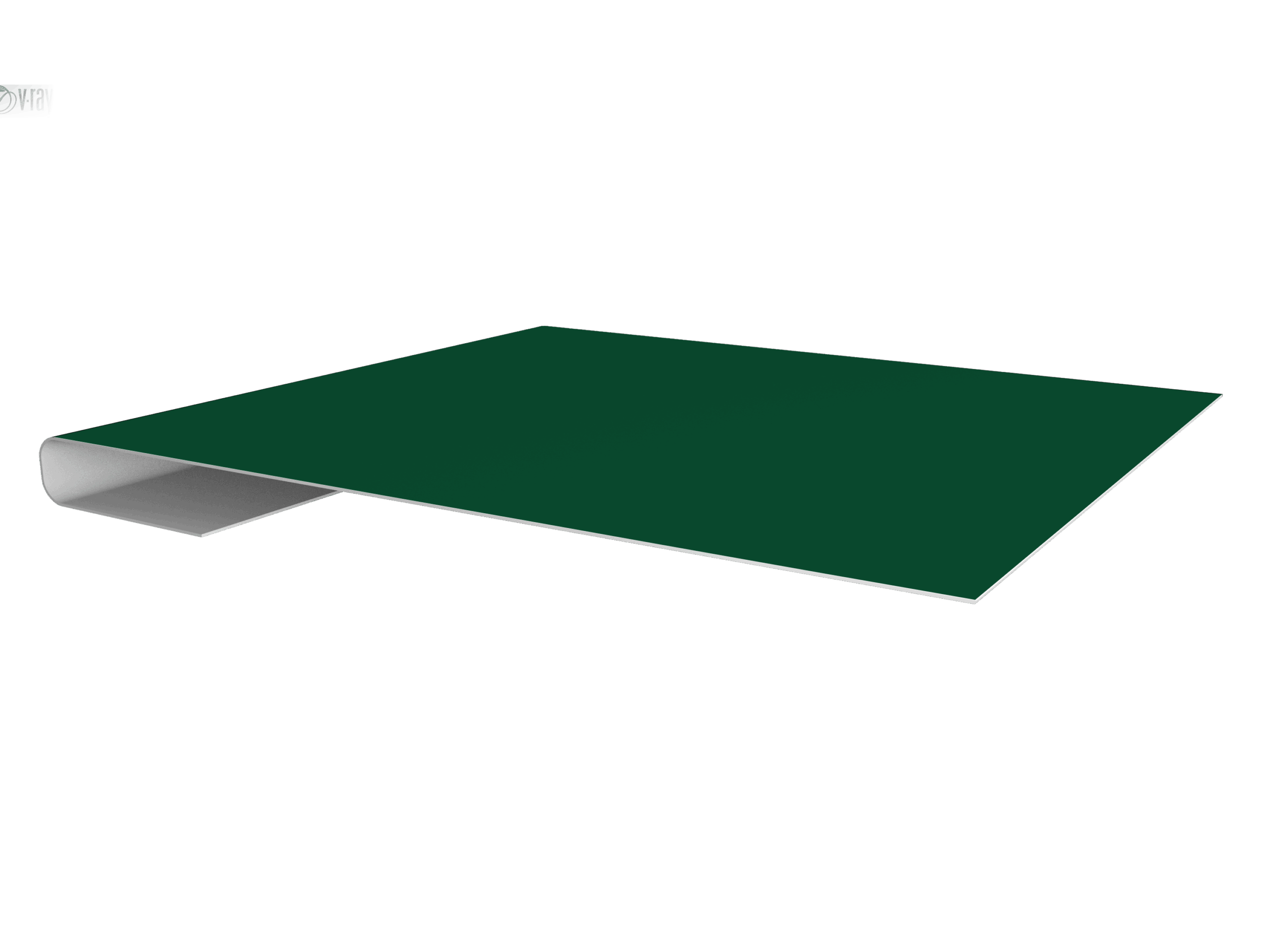 Планка завершающая 0,5 Satin Matt TX RAL 6005 зеленый мох (3м)