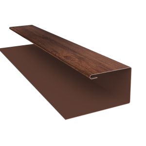 Планка П-образная Блок-Хаус new Grand Line 0,4 Print Premium Cherry Wood Fresh TwinColor (3м)
