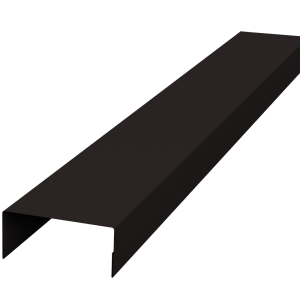 Крышка 45х20 жалюзи Texas 0,45 PE-Double RAL 9005 черный (2м)
