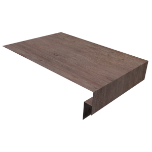 Планка околооконная сложная 250х50х12 (j-фаска) 0,45 Print Elite White Wood TwinColor (2м)