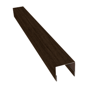 Планка П-образная заборная 24 0,4 Print Premium Antique Wood TwinColor (2м)