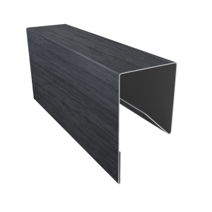 Планка П-образная заборная 17 0,45 Print Premium Grey Wood TwinColor (2м)