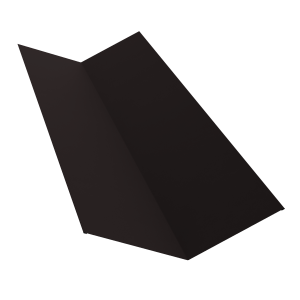 Планка ендовы верхней 145х145 0,5 Drap RAL 9005 черный (2м)