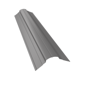 Планка конька фигурного 70x70 0,7 PE с пленкой RAL 7004 сигнальный серый (2м)