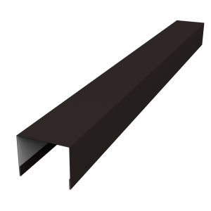 Крышка жалюзи Palermo 0,45 Drap RAL 9005 черный (2,5м)