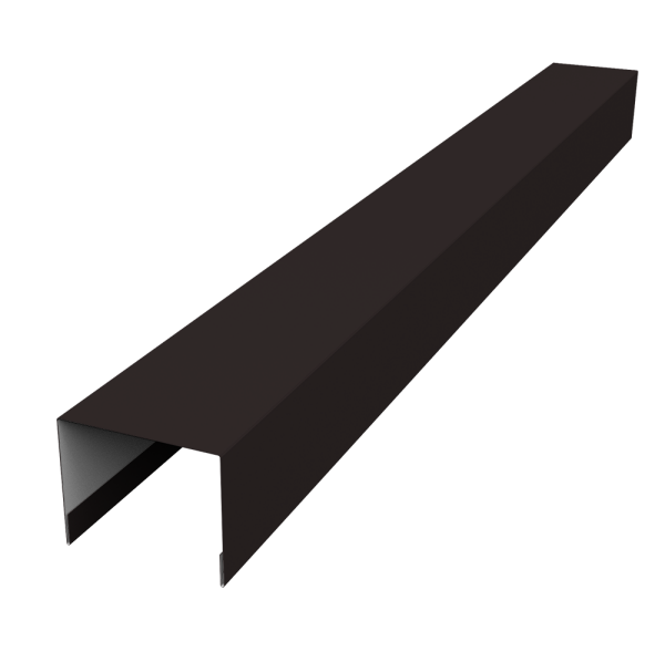 Крышка жалюзи Palermo 0,45 Drap RAL 9005 черный (2,5м)