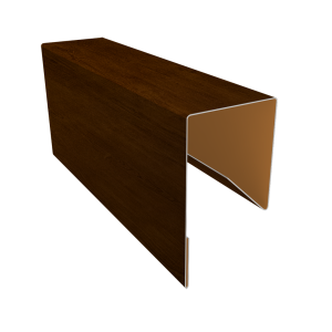 Планка П-образная заборная 17 0,4 Print Premium Golden Wood Intense FTC (3м)