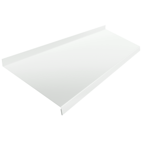 Отлив простой 200 0,5 PE с пленкой RAL 9003 сигнальный белый (2м)