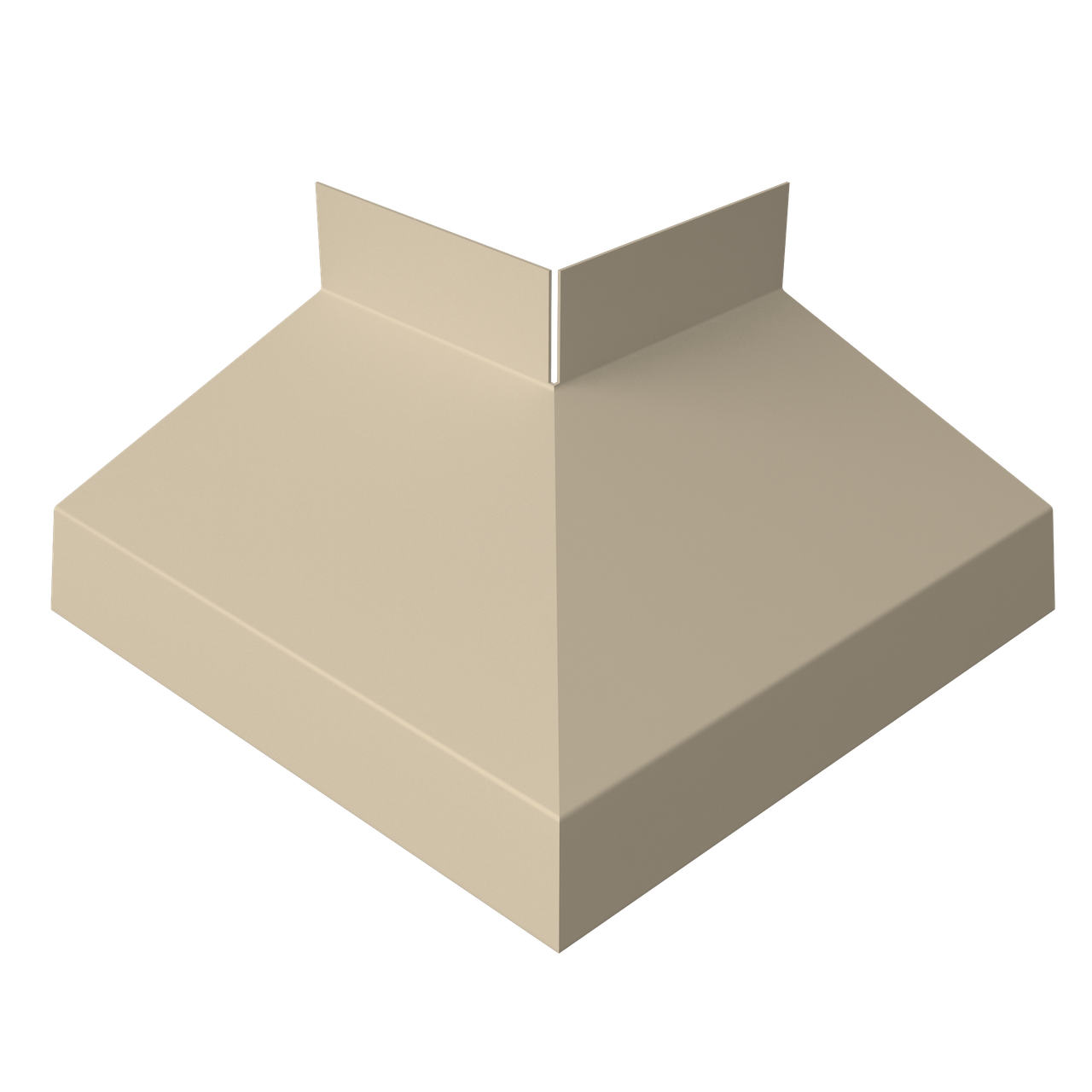 Угол отлива внешний 70 0,45 PE с пленкой RAL 1015 светлая слоновая кость